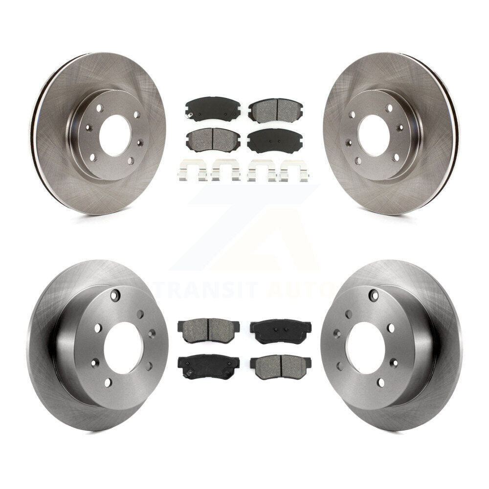 Kit de plaquettes de frein à disque semi-métalliques avant et arrière, pour Hyundai Sonata Kia Optim