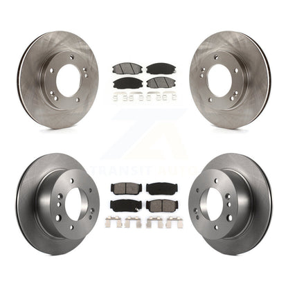 Rotors de frein à disque avant et arrière et kit de plaquettes semi-métalliques pour Kia Sorent 2003-2006