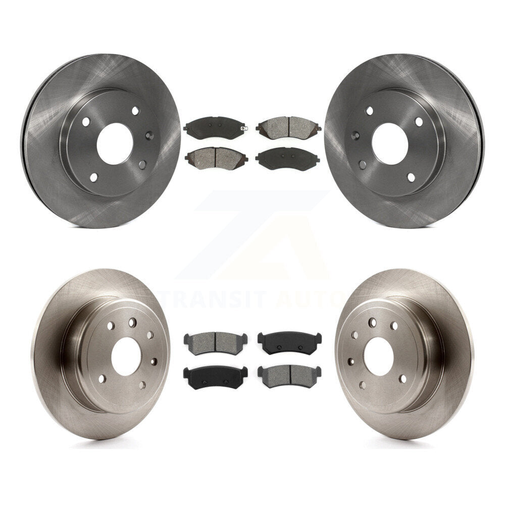 Kit de rotors de frein à disque avant et arrière et plaquettes semi-métalliques pour Chevrolet Optra