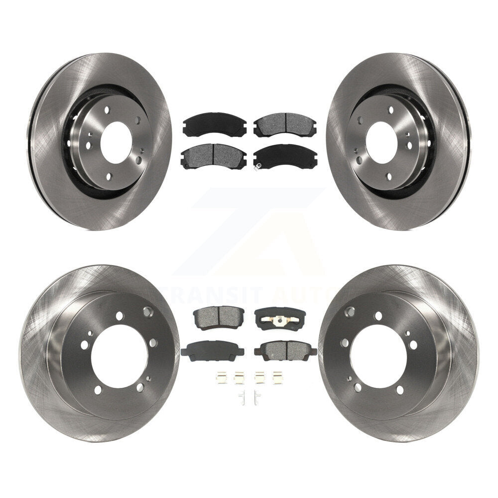 Kit de plaquettes de frein semi-métalliques pour rotors de frein avant et arrière, pour Mitsubishi Outlande 2005 – 2006