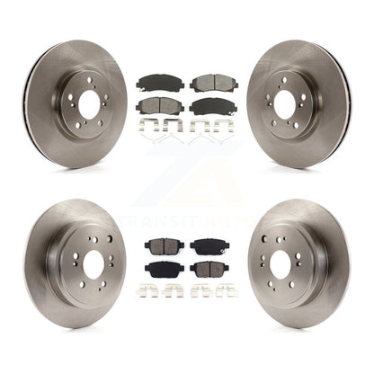 Rotors de frein à disque avant et arrière, Kit de plaquettes semi-métalliques pour Honda Ridgelin 2006 – 2014