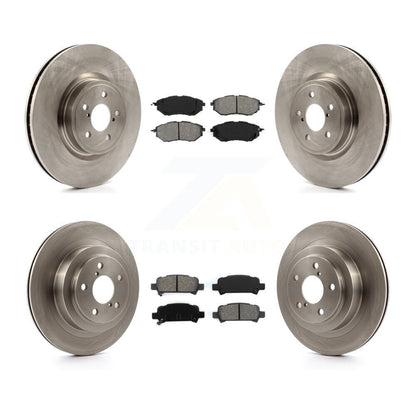 Kit de disques de frein à disque avant et arrière et plaquettes semi-métalliques pour Subaru Legacy