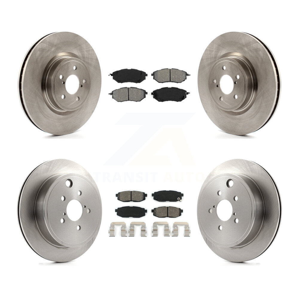 Kit de rotors de frein à disque avant et arrière et plaquettes semi-métalliques pour Subaru Outback Legac