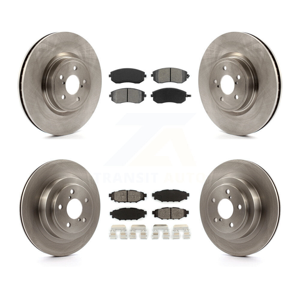 Kit de disques de frein à disque avant et arrière et plaquettes semi-métalliques pour Subaru Legacy