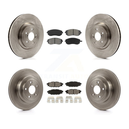 Kit de disques de frein à disque avant et arrière et plaquettes semi-métalliques pour Subaru Legacy