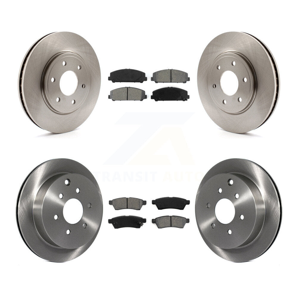 Kit de rotors de frein à disque avant et arrière et plaquettes semi-métalliques pour Suzuki Equator