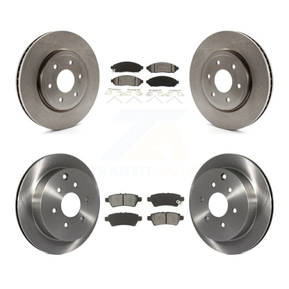 Rotors de frein à disque avant et arrière et kit de plaquettes semi-métalliques pour Nissan Xterr 2006-2007