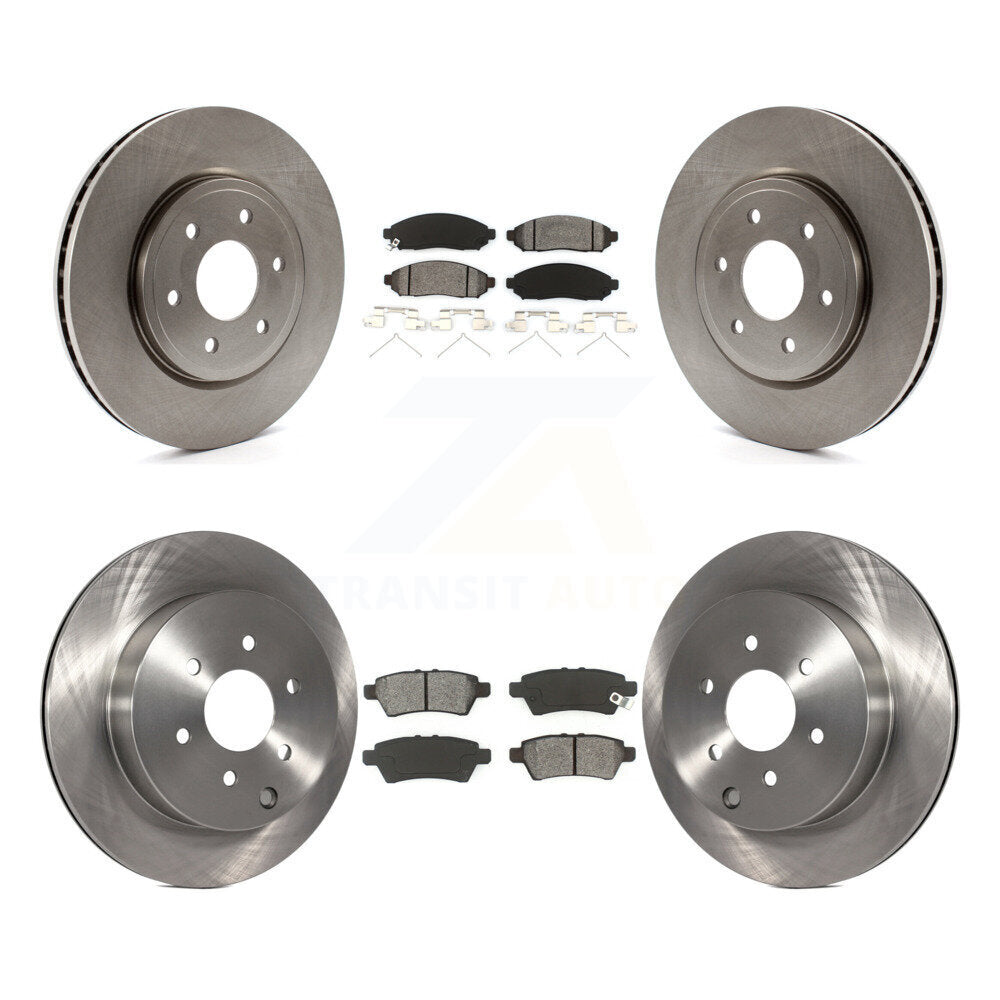 Kit de rotors de frein à disque avant et arrière et plaquettes semi-métalliques pour Nissan Pathfinder