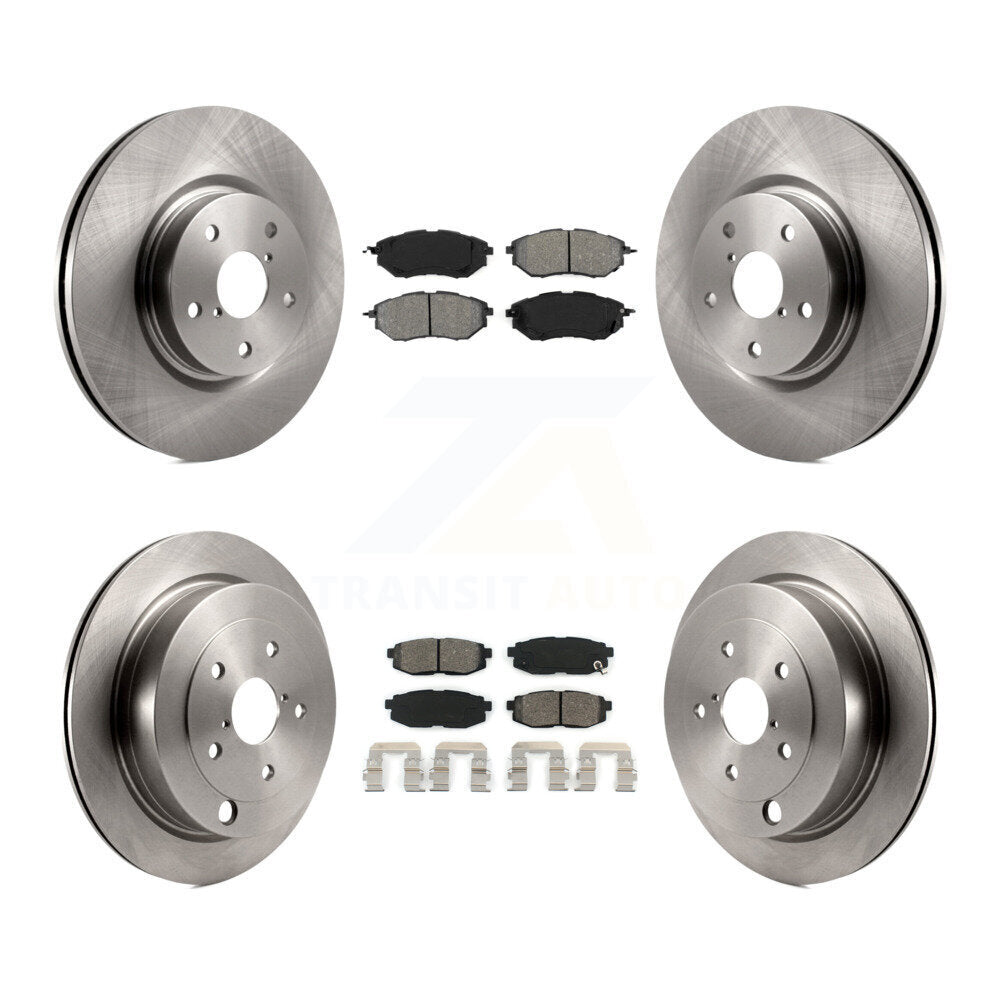 Kit de rotors de frein à disque avant et arrière et plaquettes semi-métalliques pour Subaru Tribeca B9