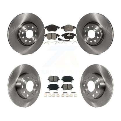Rotors de frein à disque avant et arrière, Kit de plaquettes semi-métalliques pour Volkswagen Rabbit Audi A