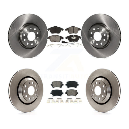Kit de rotors de frein à disque avant et arrière et plaquettes semi-métalliques pour Volkswagen Passat C