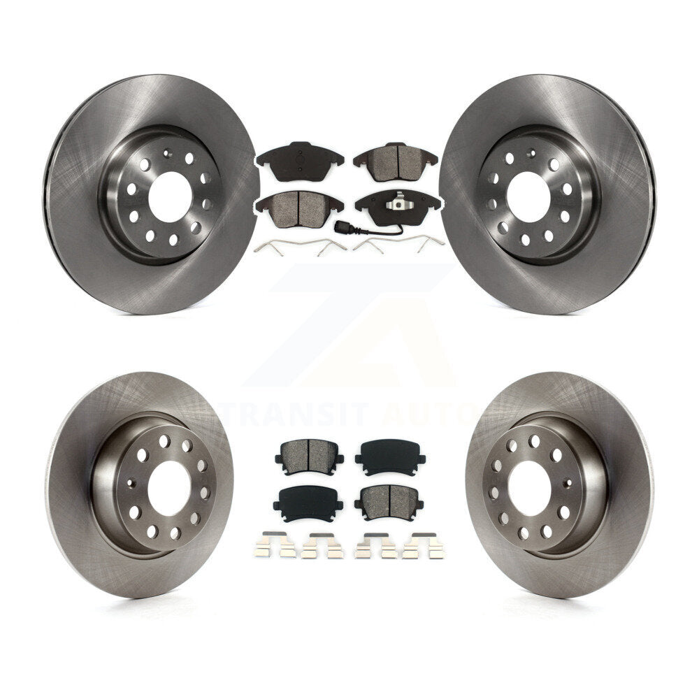 Kit de plaquettes de frein semi-métalliques pour Rotors de frein avant et arrière, pour Volkswagen GTI Passat Eos Aud