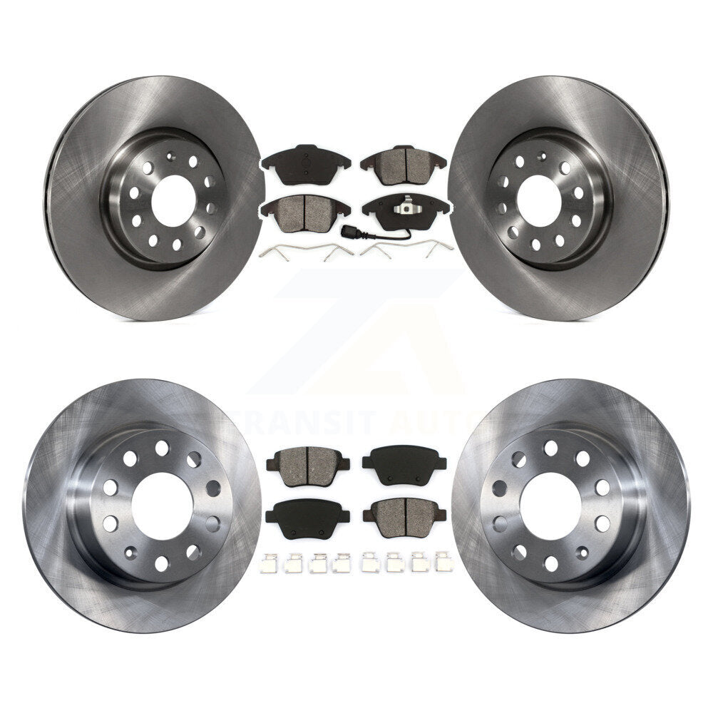 Kit de plaquettes de frein semi-métalliques pour Rotor de frein avant et arrière, pour Volkswagen Jetta 2.0 2017 – 2018