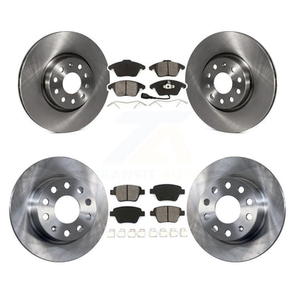 Kit de plaquettes de frein semi-métalliques pour Rotor de frein avant et arrière, pour Volkswagen Jetta 2.0 2017 – 2018