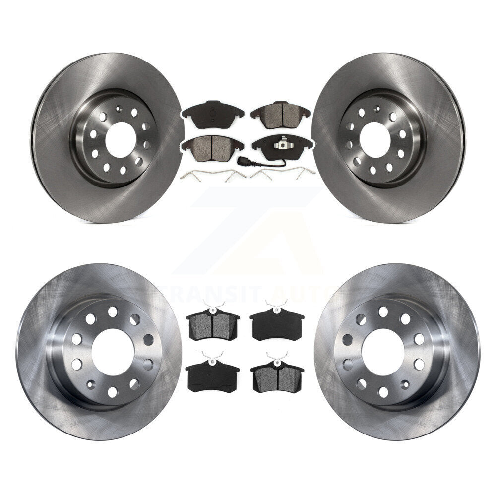 Rotors de frein à disque avant et arrière et Kit de plaquettes semi-métalliques pour Volkswagen Jetta Beetl