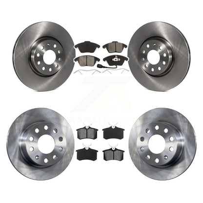 Rotors de frein à disque avant et arrière et Kit de plaquettes semi-métalliques pour Volkswagen Jetta Beetl