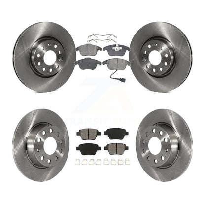 Kit de rotor de frein avant et arrière et plaquettes semi-métalliques pour Volkswagen Passa 2012-2014