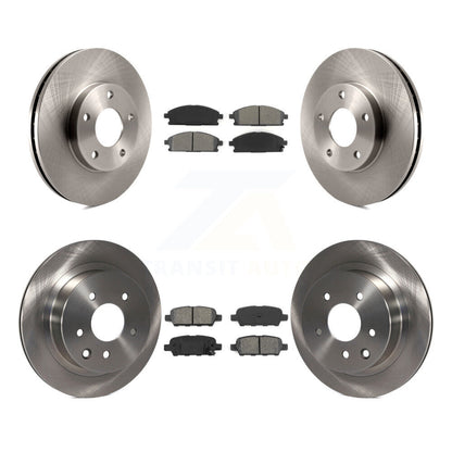 Kit de rotor de frein à disque avant et arrière et plaquettes semi-métalliques pour Nissan X-Trai 2005-2006