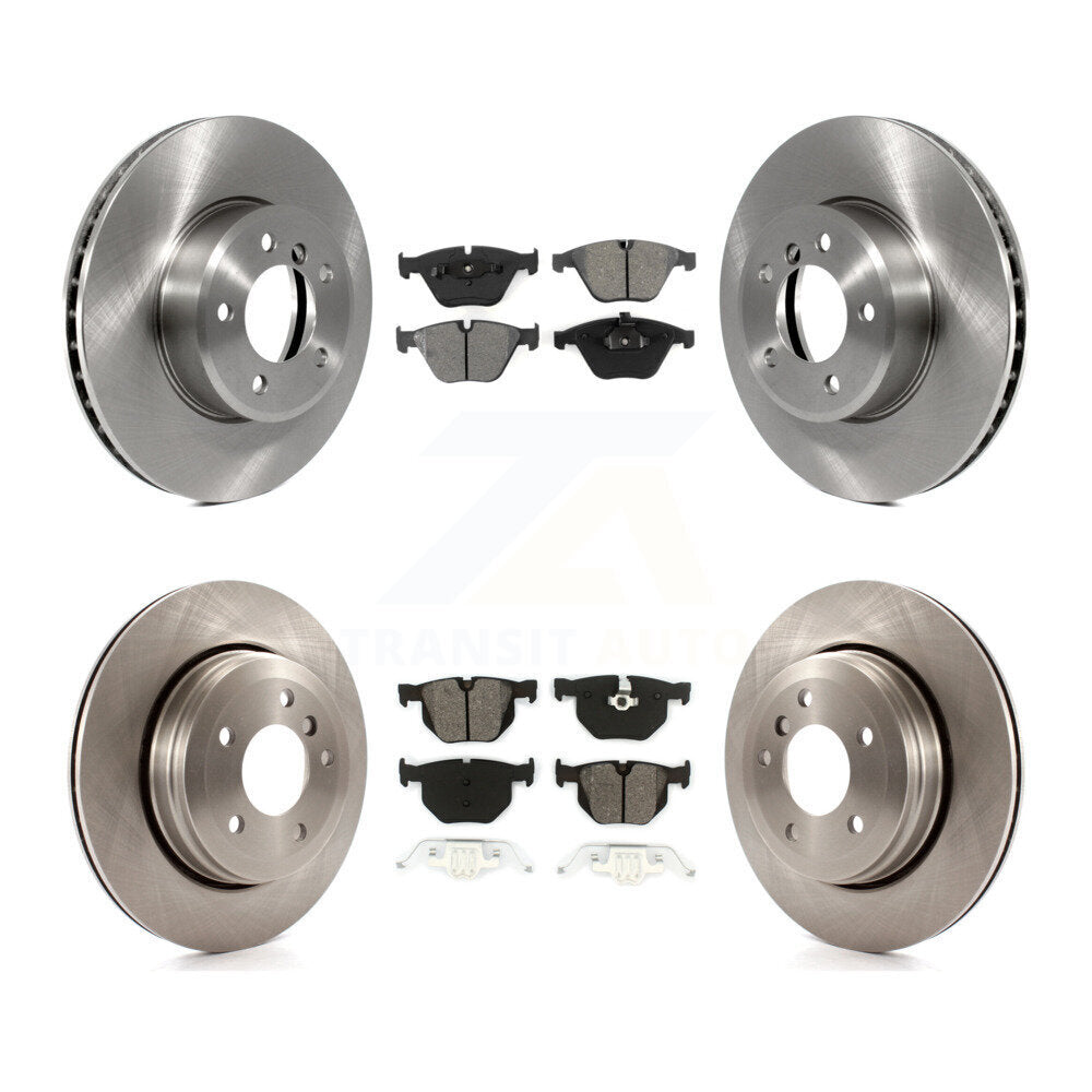 Kit de rotors de frein à disque avant et arrière et plaquettes semi-métalliques pour BMW 530i 525i 528i