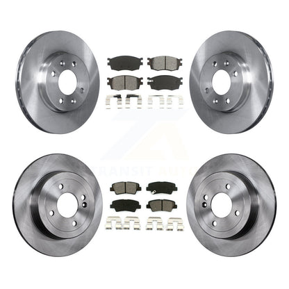 Kit de disques de frein à disque avant et arrière et plaquettes semi-métalliques pour Hyundai Accent 2011