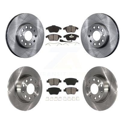 Kit de disques de frein à disque avant et arrière et plaquettes semi-métalliques pour Volkswagen Beetle
