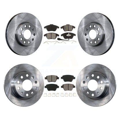 Kit de plaquettes semi-métalliques de Rotor de frein à disque avant et arrière, pour Volkswagen Jetta 1,8 l/1,4