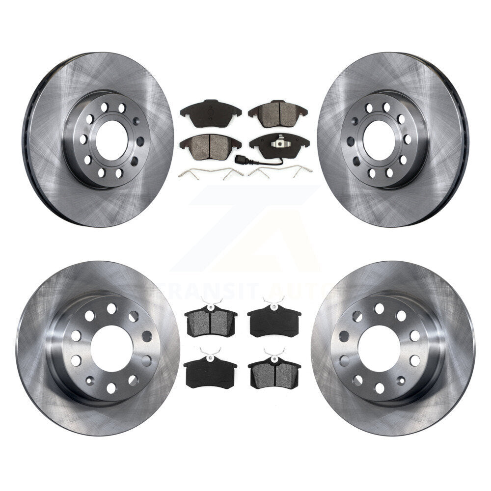 Rotors de frein à disque avant et arrière et Kit de plaquettes semi-métalliques pour Volkswagen Jetta Beetl