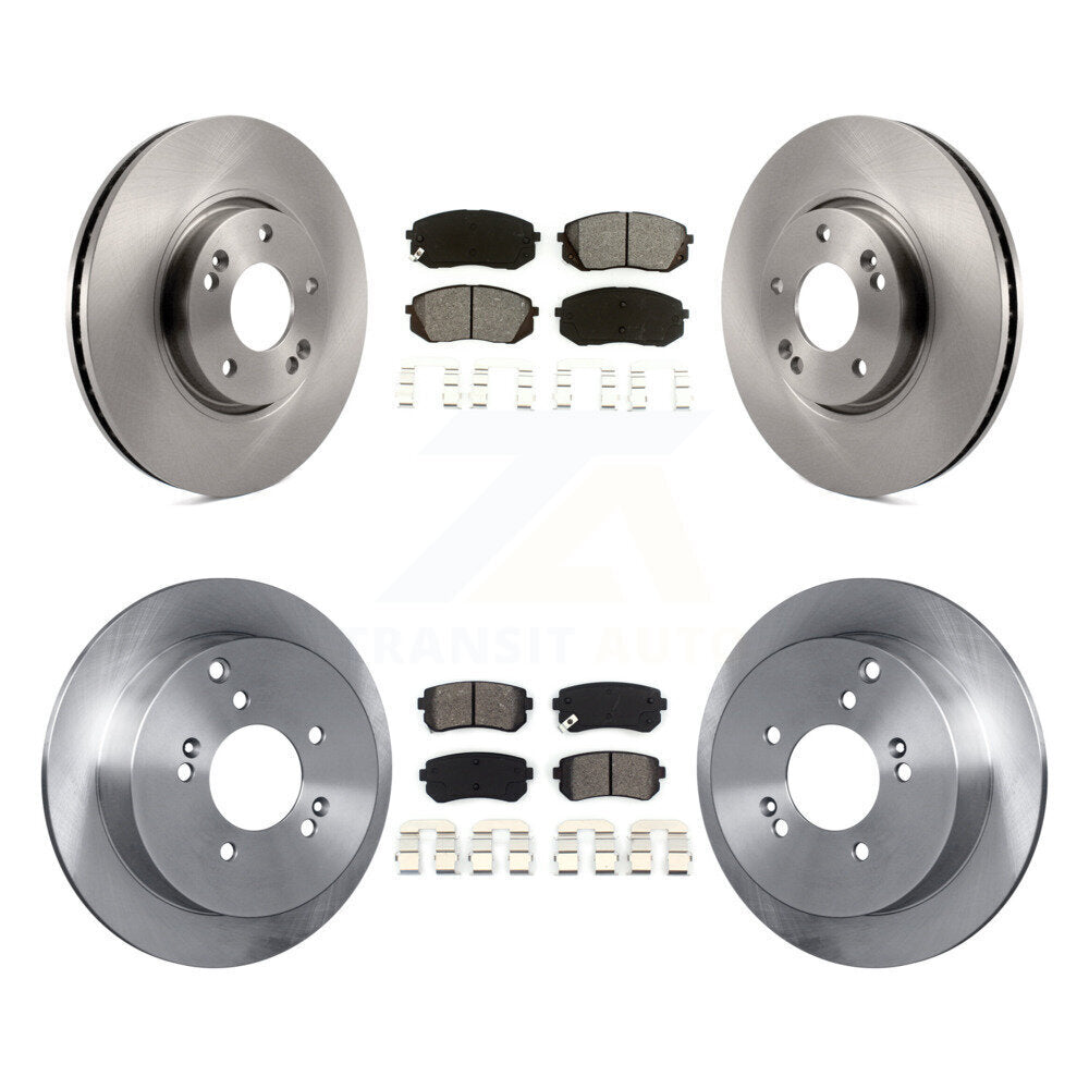 Kit de rotor de frein avant et arrière et plaquettes semi-métalliques pour Hyundai Tucson Kia Sportag
