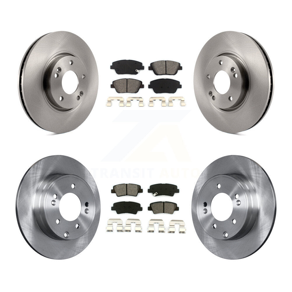 Kit de plaquettes de frein à disque semi-métalliques avant et arrière, pour Hyundai Sonata Kia Optim