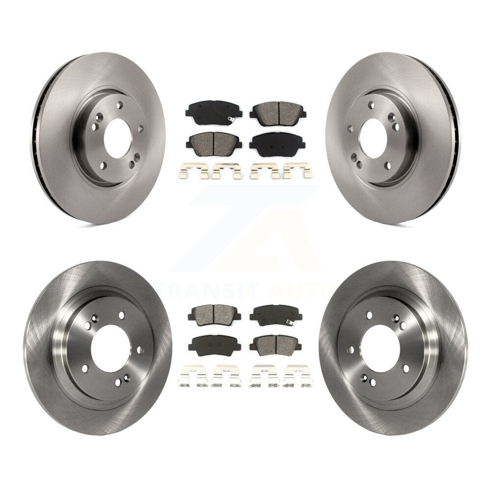 Kit de disques de frein à disque avant et arrière et plaquettes semi-métalliques pour Kia Optima