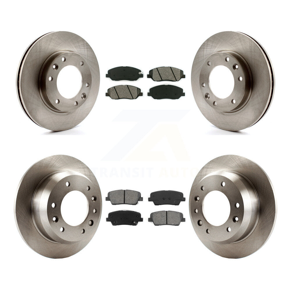 Rotors de frein avant arrière et Kit de plaquettes semi-métalliques pour Kia Sedona Hyundai Entourag