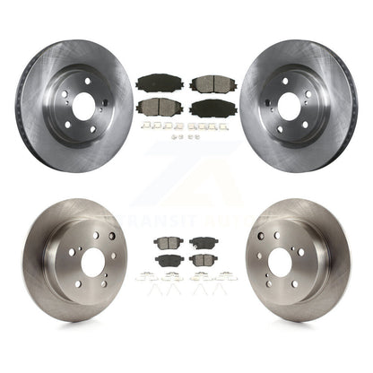 Kit de rotor de frein à disque avant et arrière et plaquettes semi-métalliques pour Toyota Matrix XR 2010
