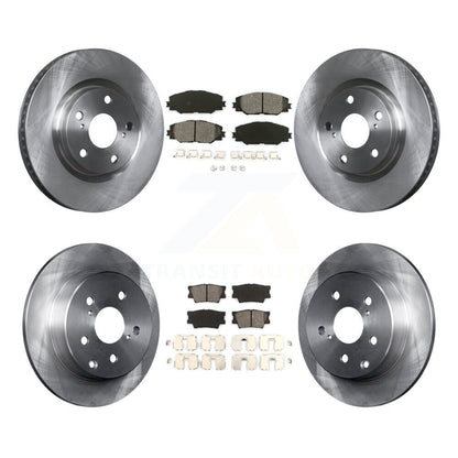 Kit de disques de frein à disque avant et arrière et plaquettes semi-métalliques pour Toyota RAV4