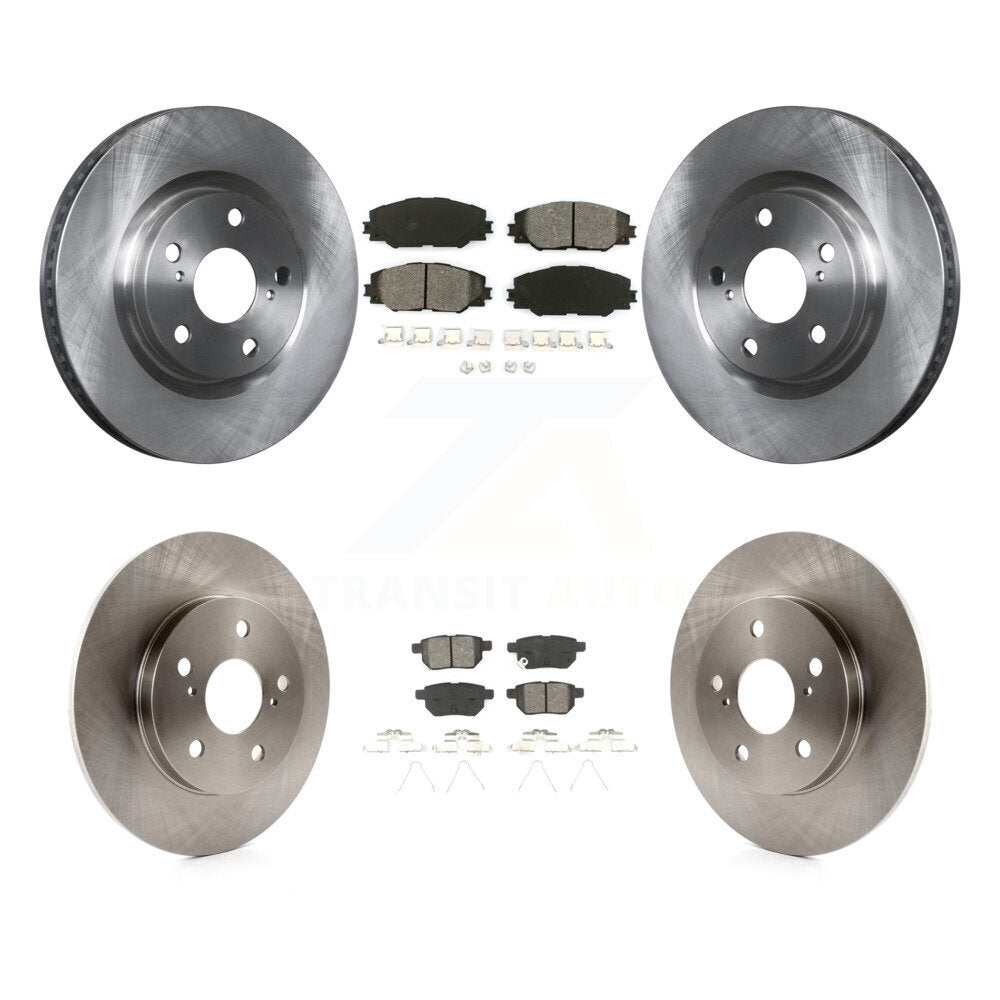 Kit de rotor de frein avant et arrière et plaquettes semi-métalliques pour Toyota Matrix Pontiac Vibe i