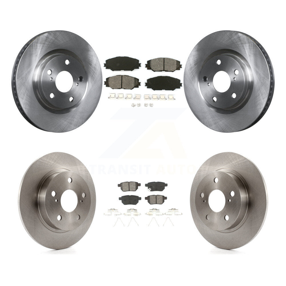 Kit de rotors de frein à disque avant et arrière et plaquettes semi-métalliques pour Scion tC 2011-2016