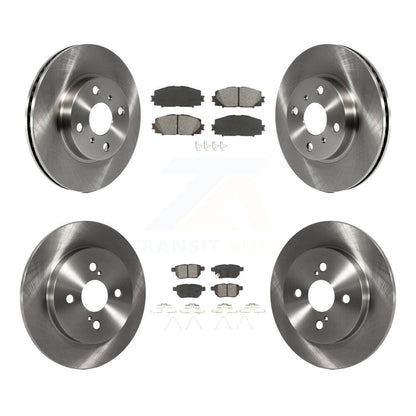 Kit de rotor de frein avant et arrière et plaquettes semi-métalliques pour Toyota Yaris L L 2012-2013