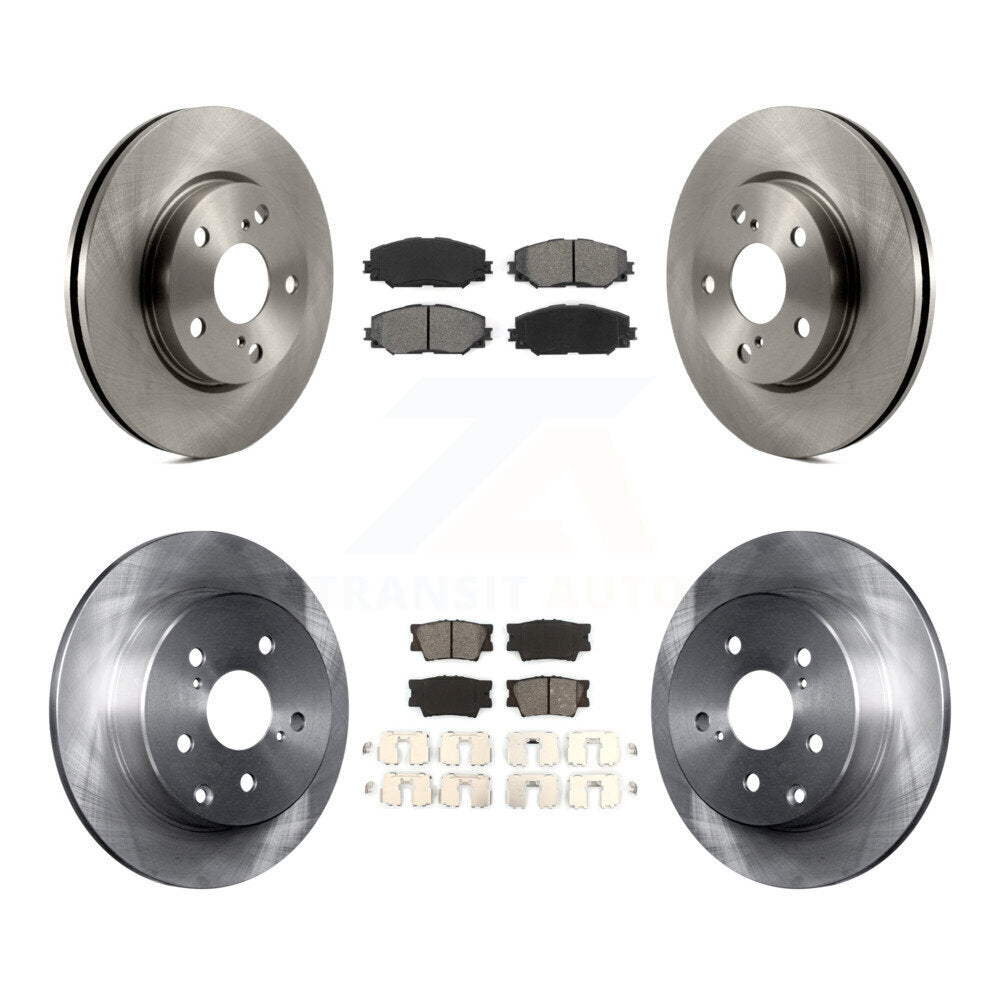Rotor de frein à disque avant et arrière et Kit de plaquettes semi-métalliques pour Toyota RAV4 Lexus HS250