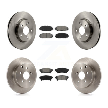 Rotor de frein à disque avant et arrière et Kit de plaquettes semi-métalliques pour Toyota Prius 2012 – 2018