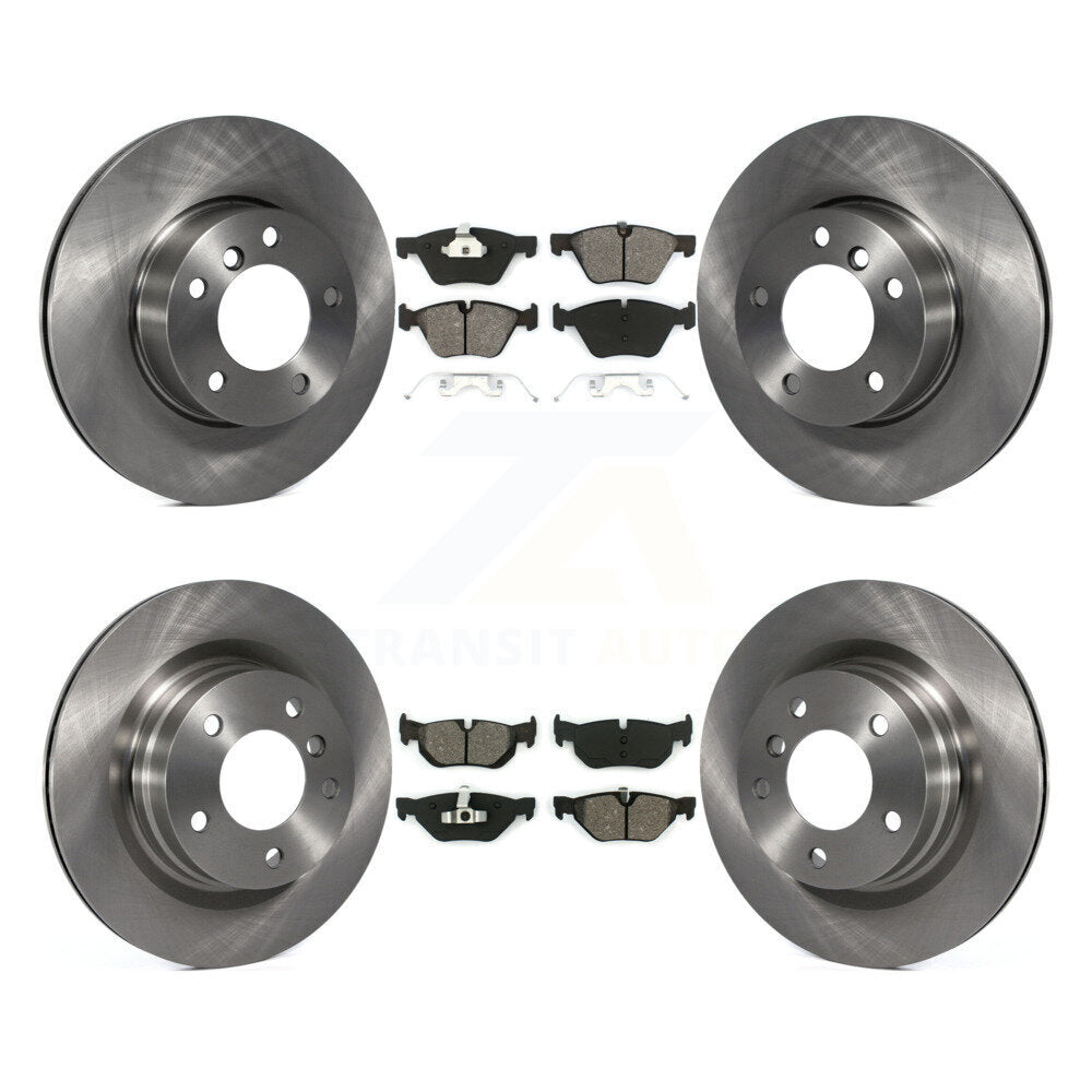 Kit de rotors de frein à disque avant et arrière et plaquettes semi-métalliques pour BMW 328i 323i 325i