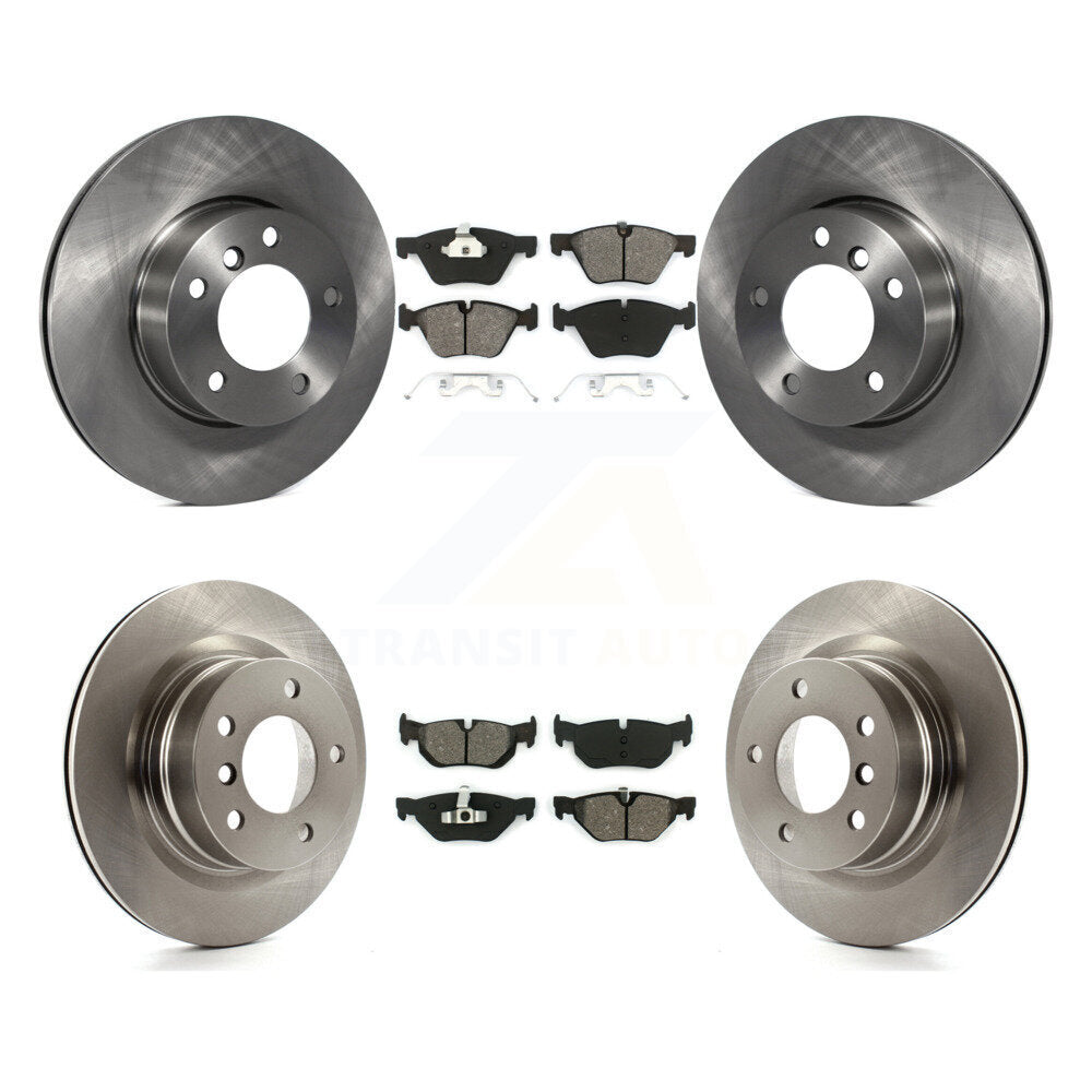 Kit de rotors de frein à disque avant et arrière et plaquettes semi-métalliques pour BMW 128i 2008-2013
