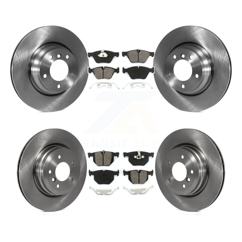 Kit de rotors de frein à disque avant et arrière et plaquettes semi-métalliques pour BMW 330i 330xi 2006
