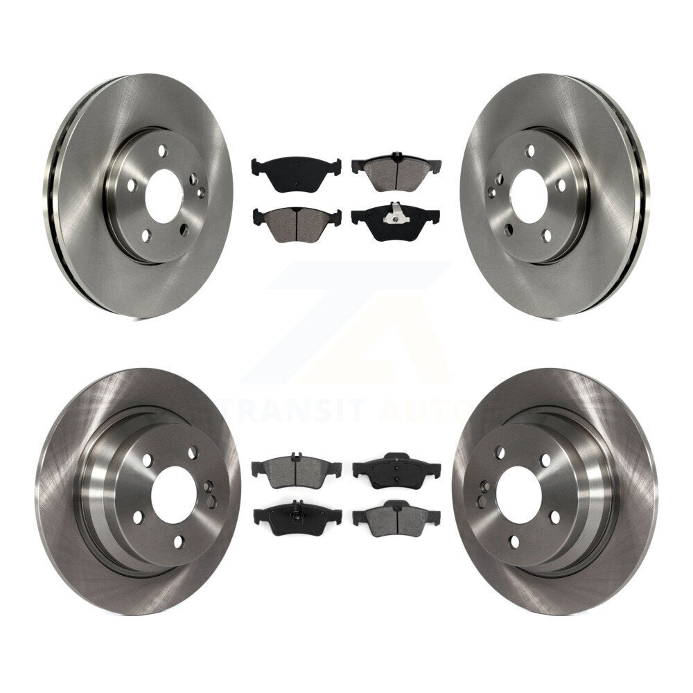 Rotors de frein à disque avant et arrière et Kit de plaquettes semi-métalliques pour Mercedes-Benz E320 E30