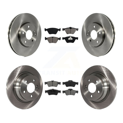 Rotors de frein à disque avant et arrière et Kit de plaquettes semi-métalliques pour Mercedes-Benz E320 E30