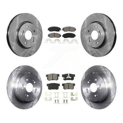 Kit de rotors de frein à disque avant et arrière et plaquettes semi-métalliques pour Honda CR-V Acura RD