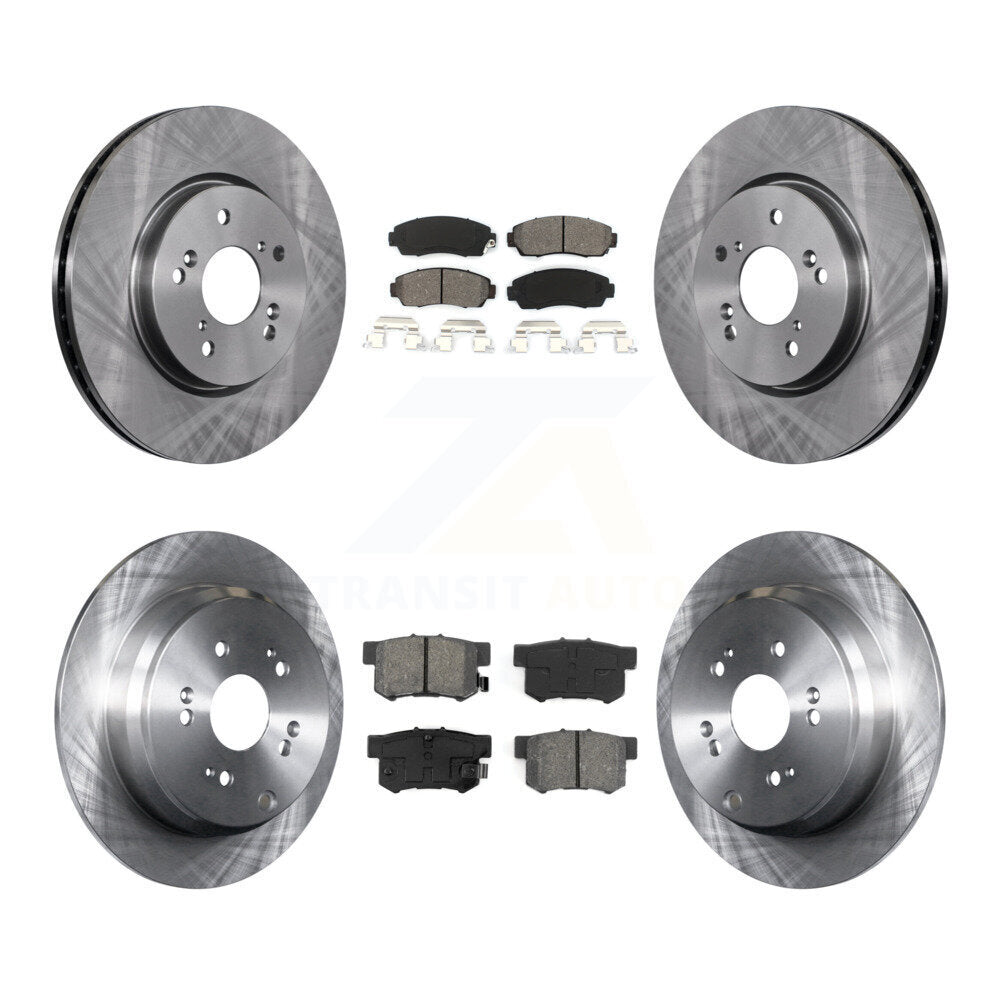 Kit de rotors de frein à disque avant et arrière et plaquettes semi-métalliques pour Acura RDX K8S-10134