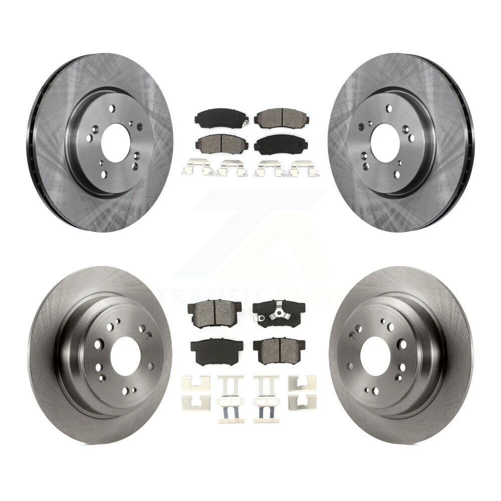 Kit de Rotor de frein à disque avant et arrière et plaquettes semi-métalliques pour Honda Accord Crosstou