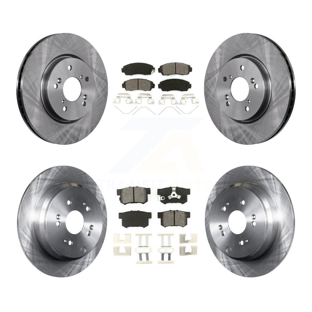 Rotor de frein à disque avant et arrière et Kit de plaquettes semi-métalliques pour Honda CR-V AW 2012 – 2016