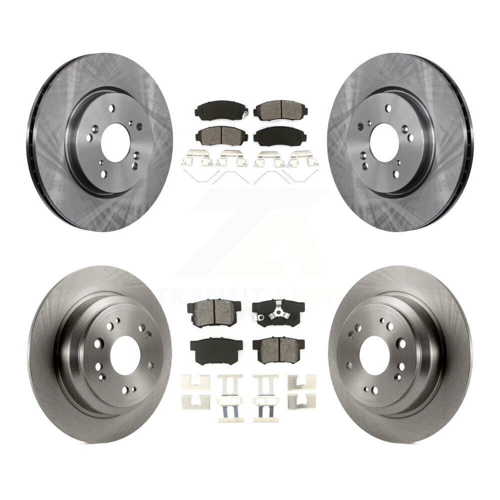Kit de rotor de frein à disque avant et arrière et plaquettes semi-métalliques pour Honda Crosstour Accor