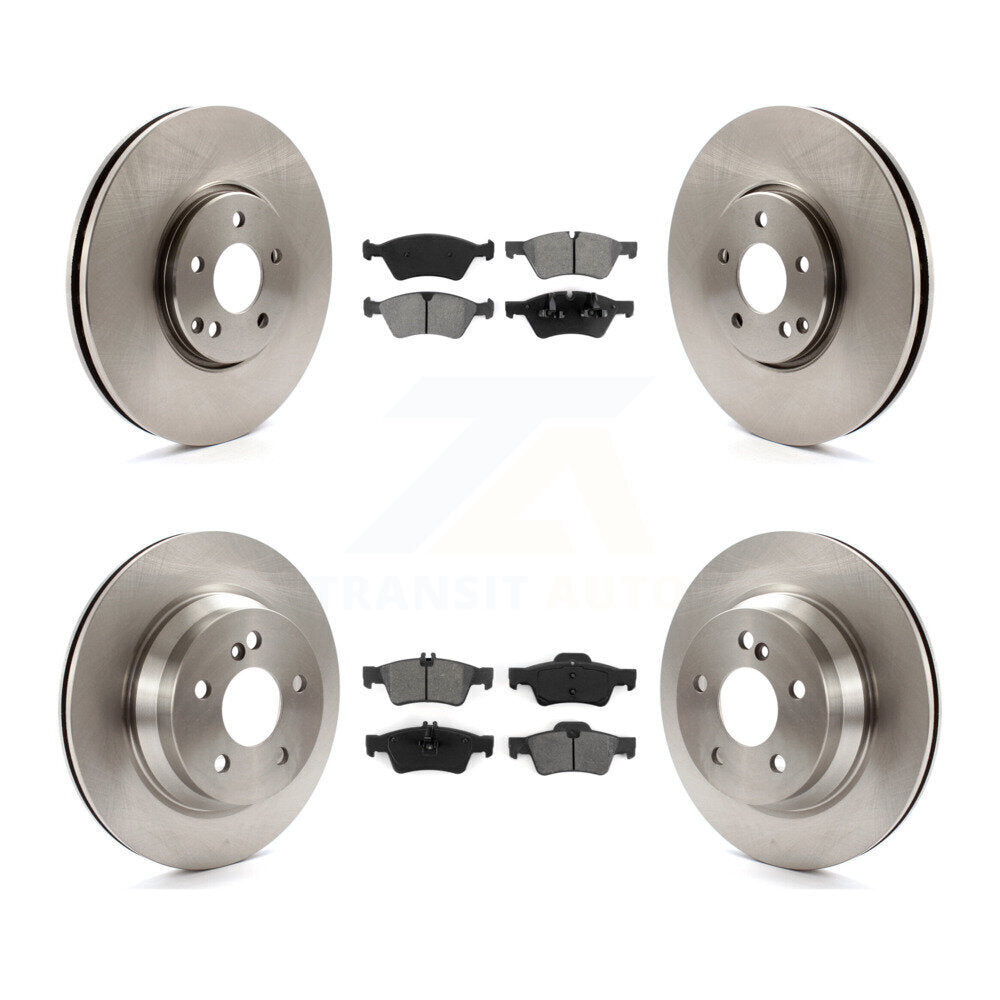 Kit de rotor de frein à disque avant et arrière et plaquettes semi-métalliques pour Mercedes-Benz E550 AW