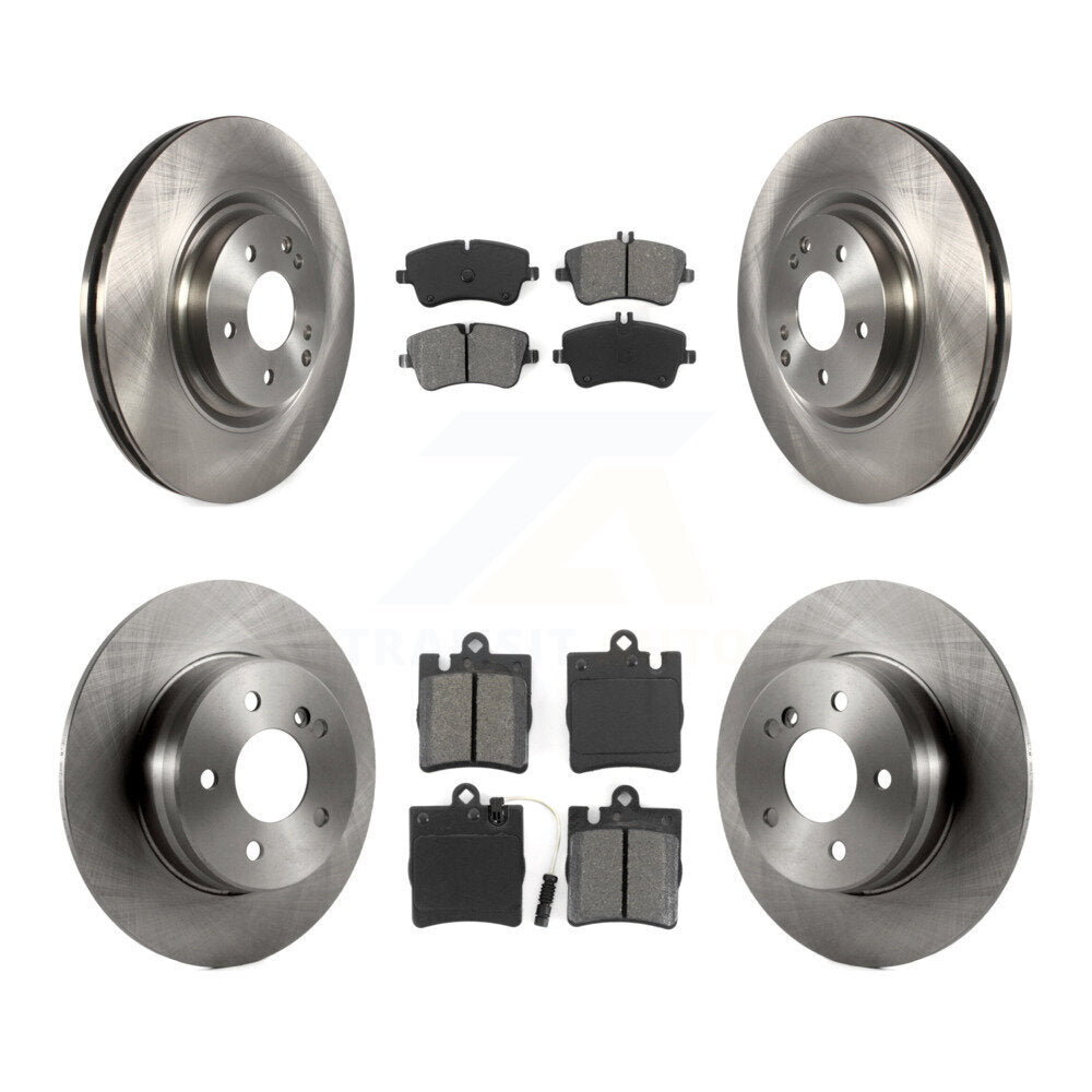 Kit de disques de frein à disque avant et arrière et plaquettes semi-métalliques pour Mercedes-Benz C320